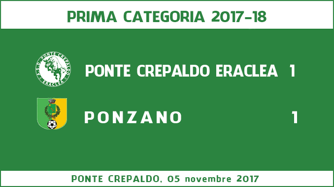 Buon pareggio casalingo per il Ponte Crepaldo Eraclea